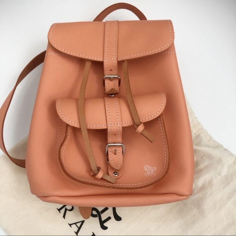 GRAFEA Peach Waffle Baby backpack with dustbag